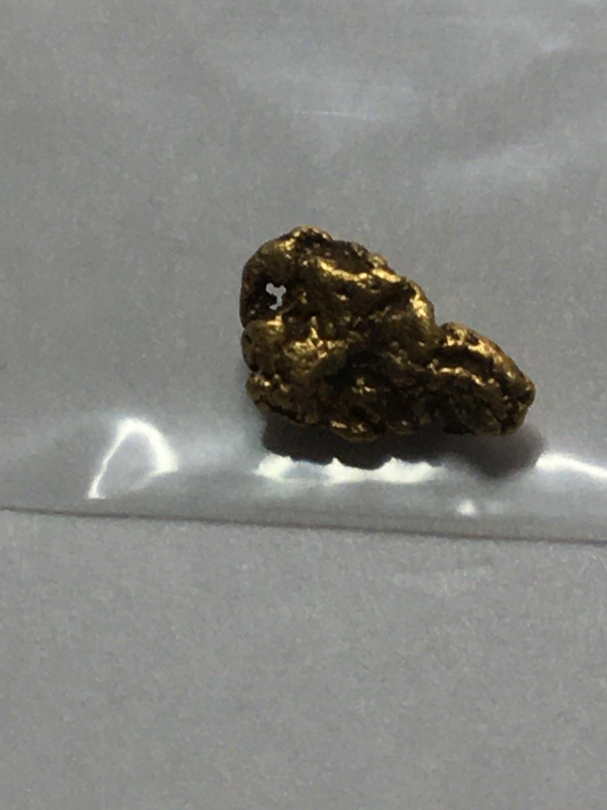 Gold Nugget Alaskan 22kt+ Top End Chunky High Grade Yellow .225 Grams
