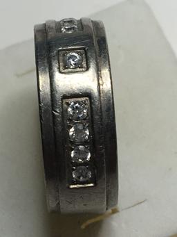 Titanium And Diamond Ring