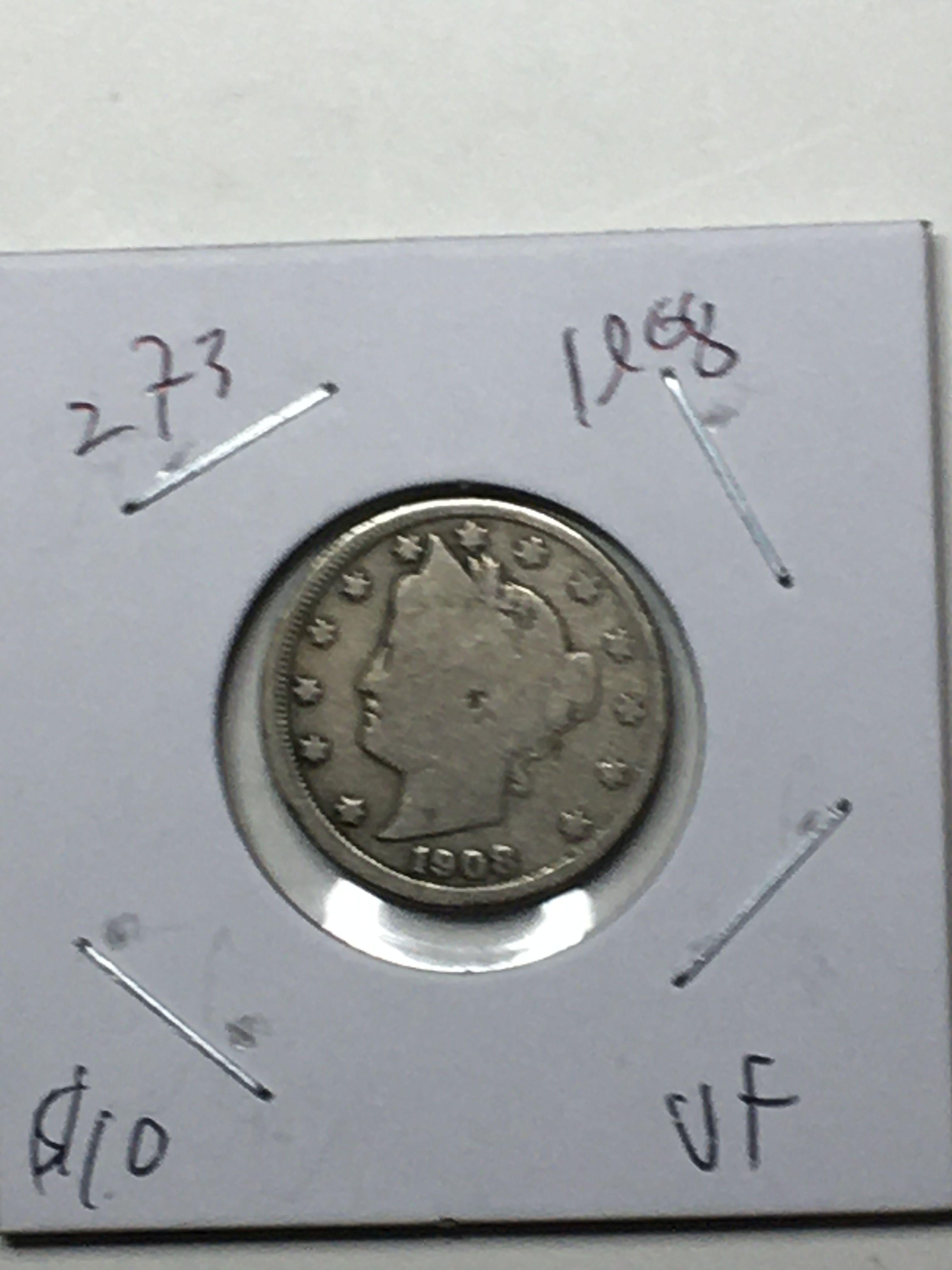Liberty Nickel 1908