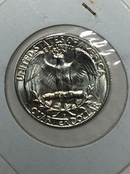 Washington Silver Quarter 1958 Gem