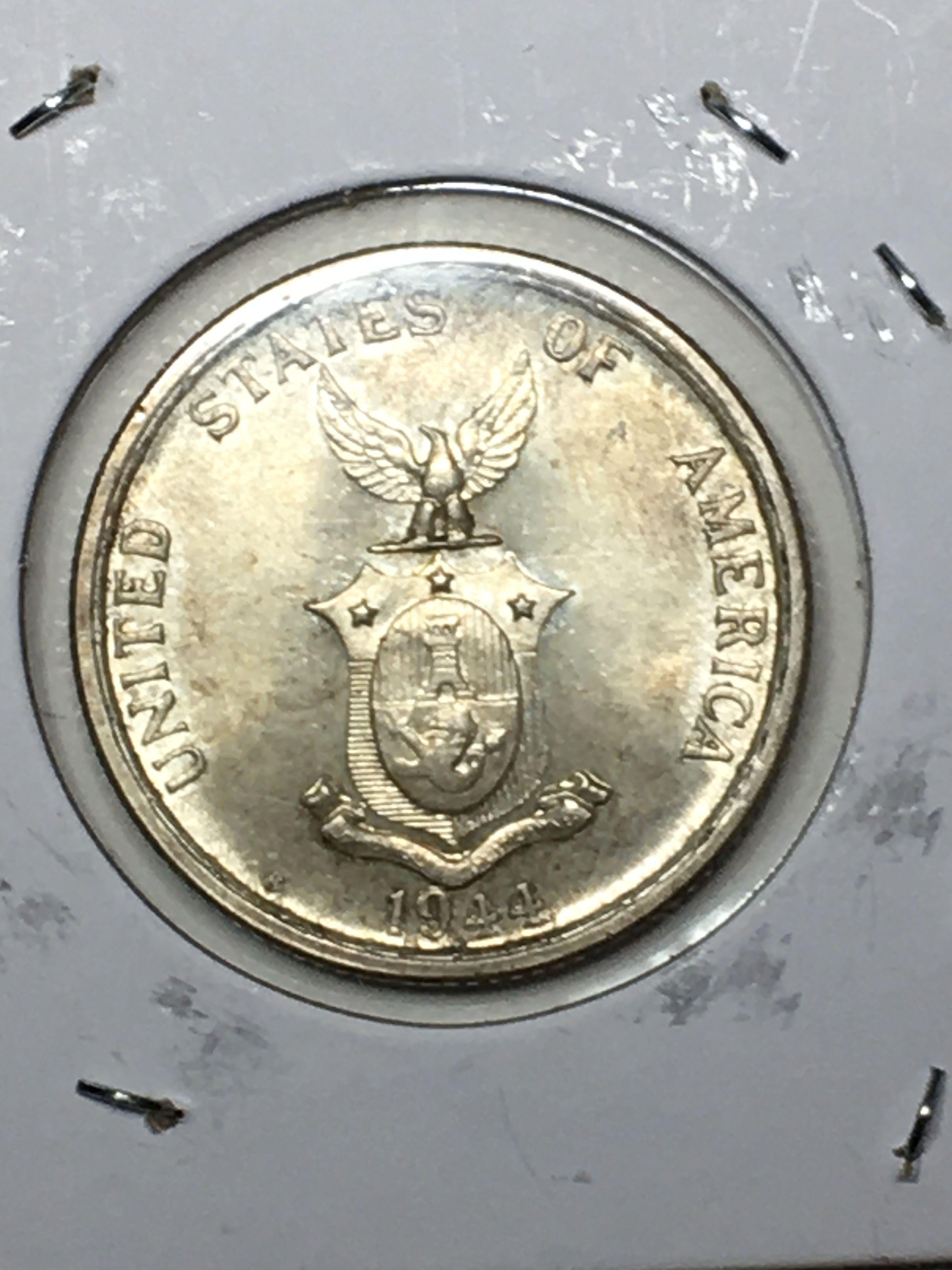 50 Centavos U S A Filipines 1944 S Gem