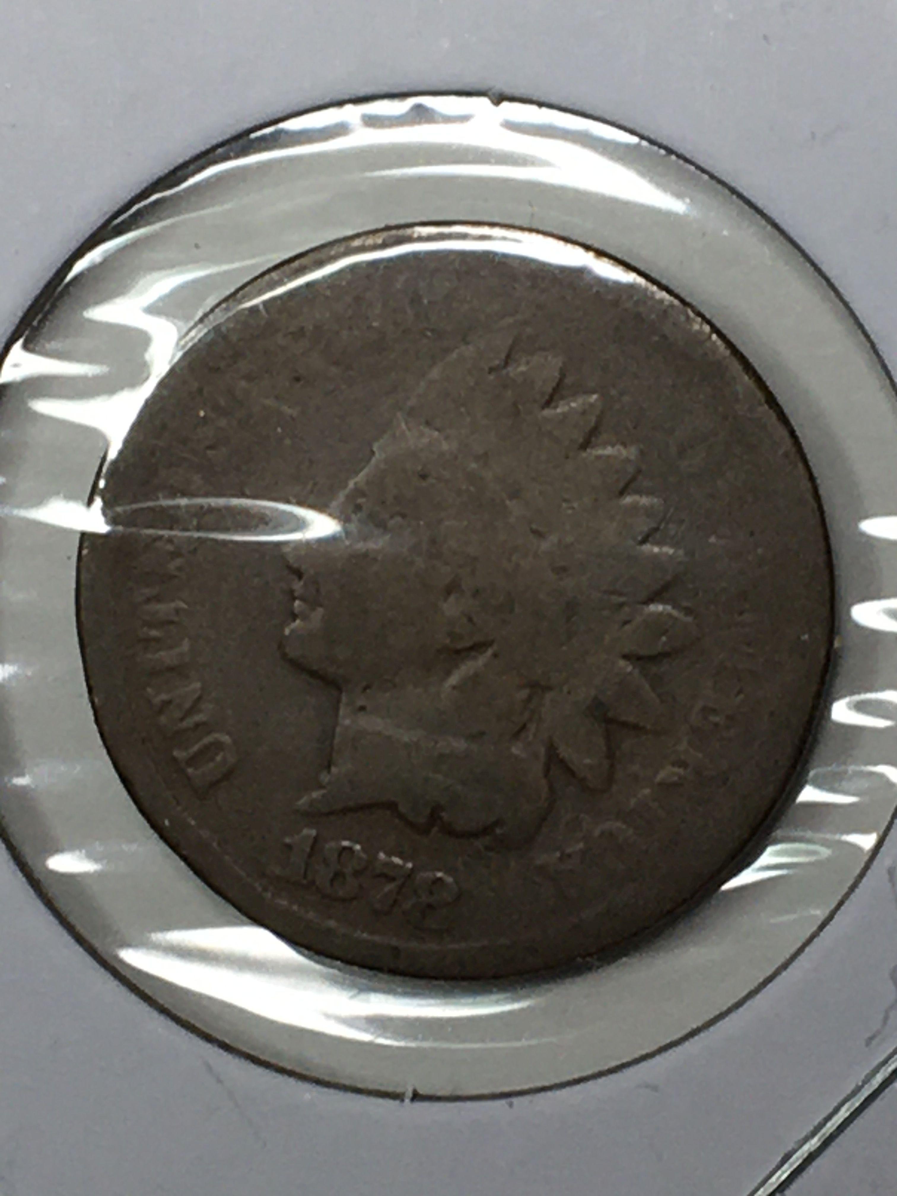 Indian Cent 1878 Key Date