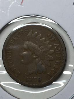Indian Cent 1879 Key Date Nice Coin