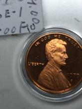 Lincoln Cent Proof 1979 S Type 1 In Hard Plastic Case Deep Red Cameo