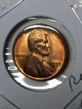 Lincoln Wheat Cent 1955 D Gem Red