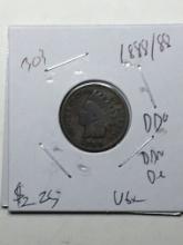 Indian Cent 1888/88