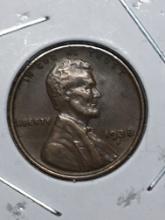 Lincoln Wheat Cent 1938 D 