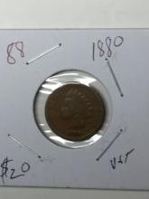 Indian Cent 1880 Better Date