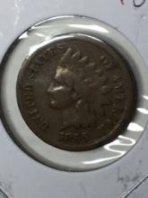 Indian Cent 1865 Key Date Nice