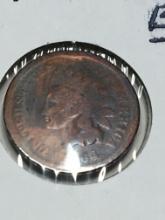 1864 L Indian Head Cent Pointed Bust