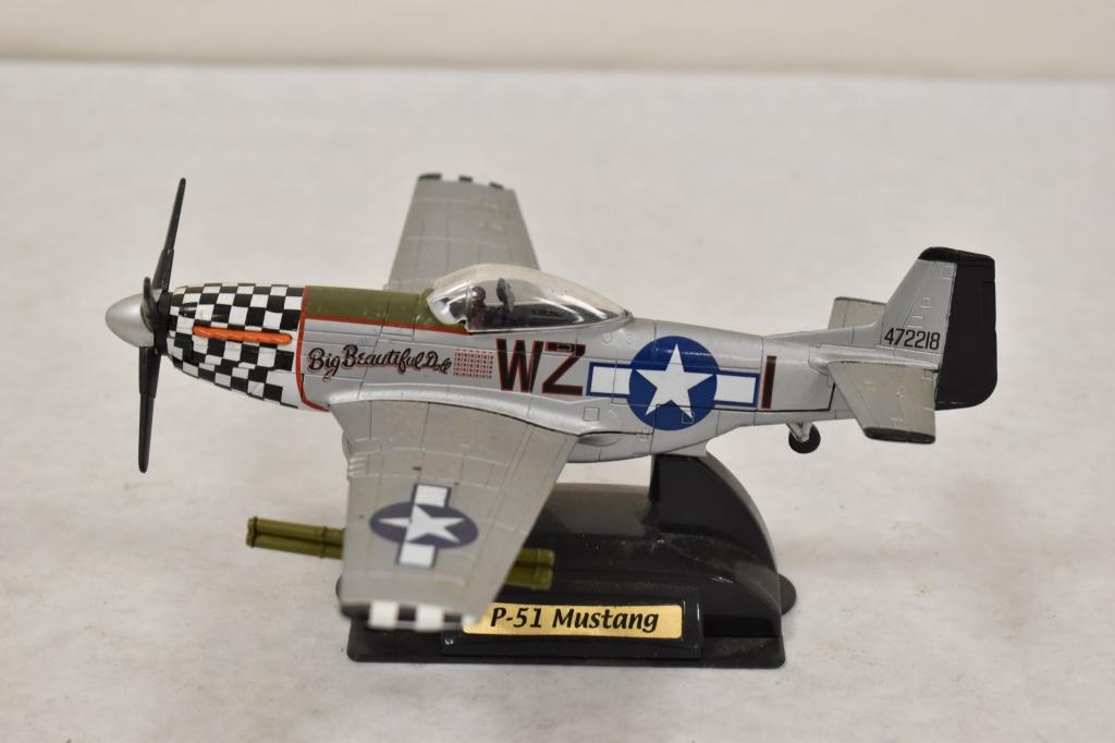 Seven Army Airplane Display Models & Toys