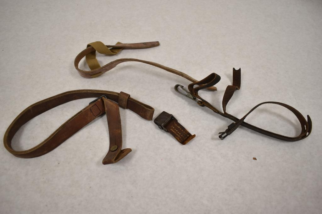 Mixed Military Slings, Belts,and Buckles