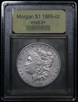 ***Auction Highlight*** 1889-cc Morgan Dollar $1 Graded Select+ Unc by USCG (fc)