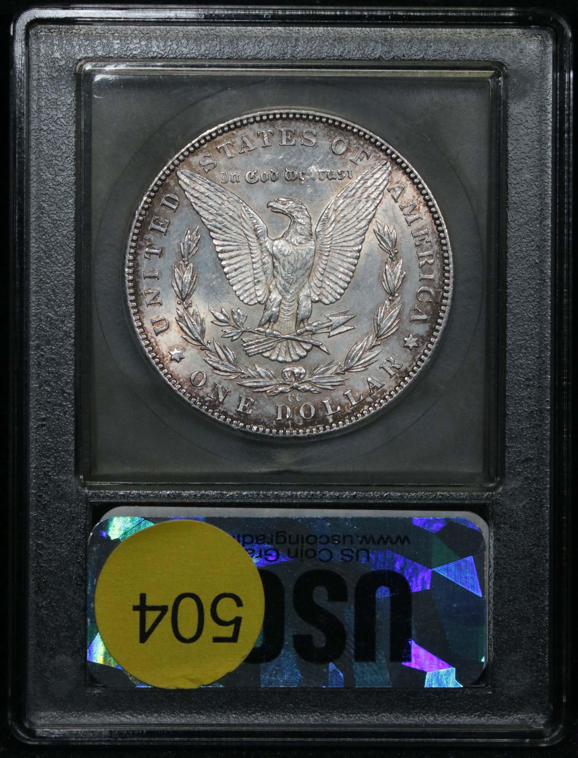 ***Auction Highlight*** 1889-cc Morgan Dollar $1 Graded Select+ Unc by USCG (fc)