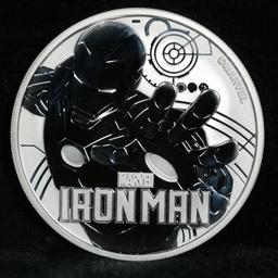 2018 Iron Man Marvel Silver Round Grades ms70, Perfection