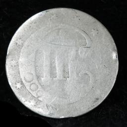 1858 3 Cent Silver 3cs Grades ag