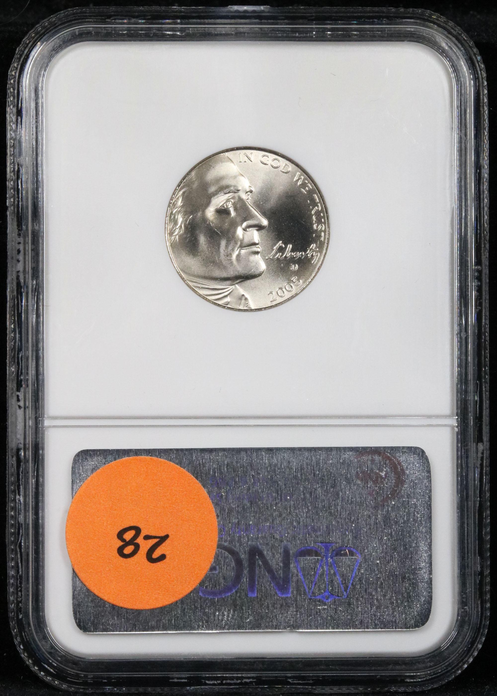 NGC 2005-d Bison Jefferson Nickel 5c Graded Gem++ By NGC