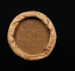 Lincoln Wheat Cent 1c Mixed Roll Orig Brandt McDonalds Wrapper, 1929-d end, Wheat other end
