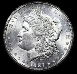 1887-s Morgan Dollar $1 Graded ms63+ By SEGS