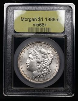 ***Auction Highlight*** 1888-s Morgan Dollar Near Top Pop! $1 Graded GEM++ Unc By USCG (fc)
