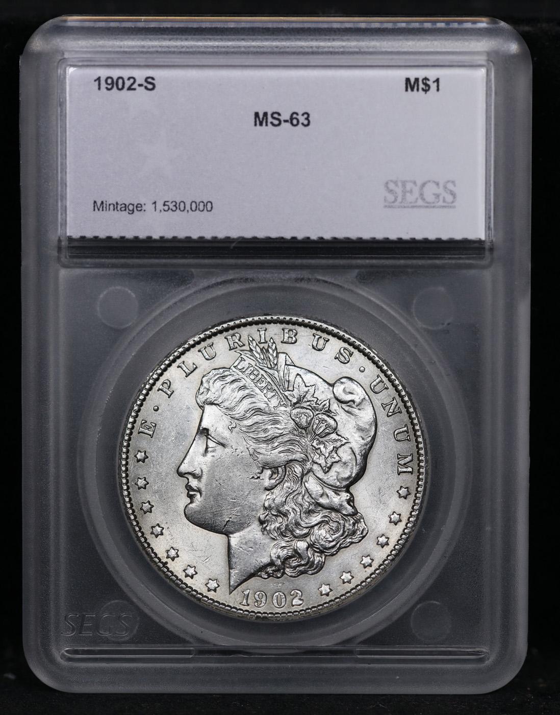 ***Auction Highlight*** 1902-s Morgan Dollar $1 Graded ms63 By SEGS (fc)
