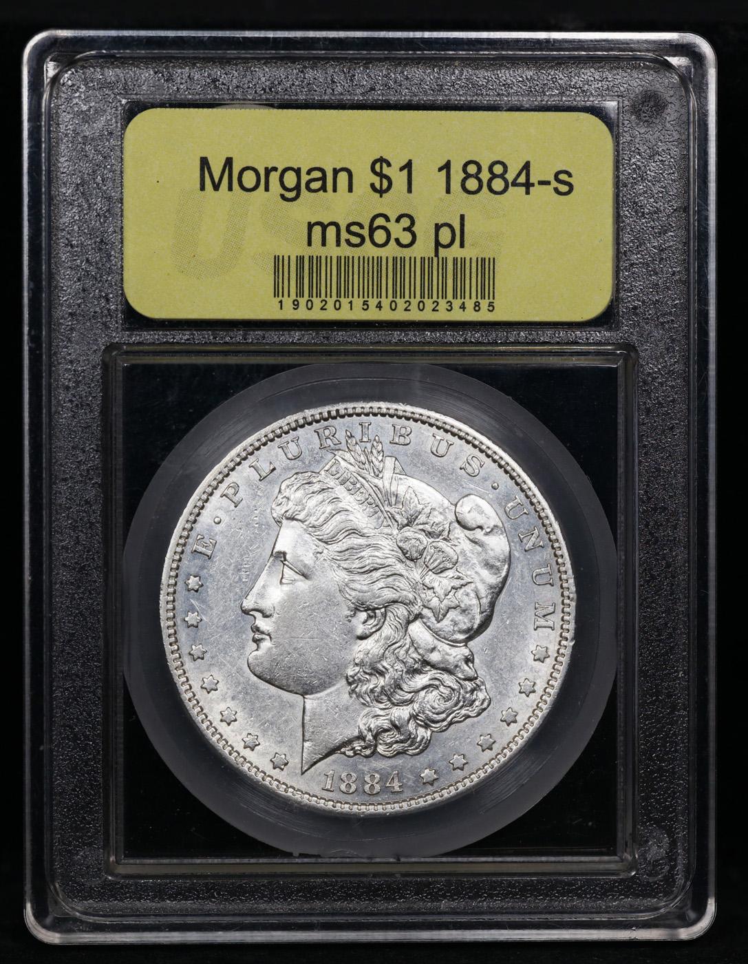***Auction Highlight*** 1884-s Morgan Dollar 1 Graded Select Unc PL By USCG (fc)