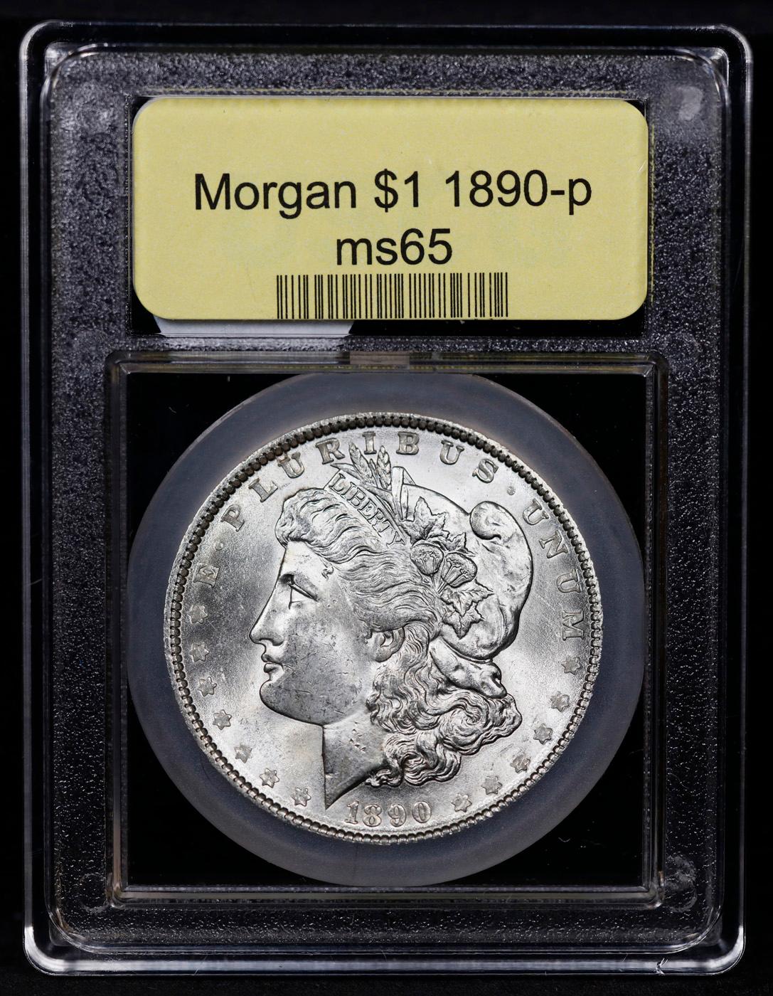 ***Auction Highlight*** 1890-p Morgan Dollar $1 Graded GEM Unc By USCG (fc)