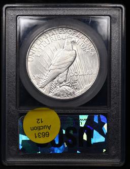 ***Auction Highlight*** 1927-d Peace Dollar 1 Graded Select Unc By USCG (fc)