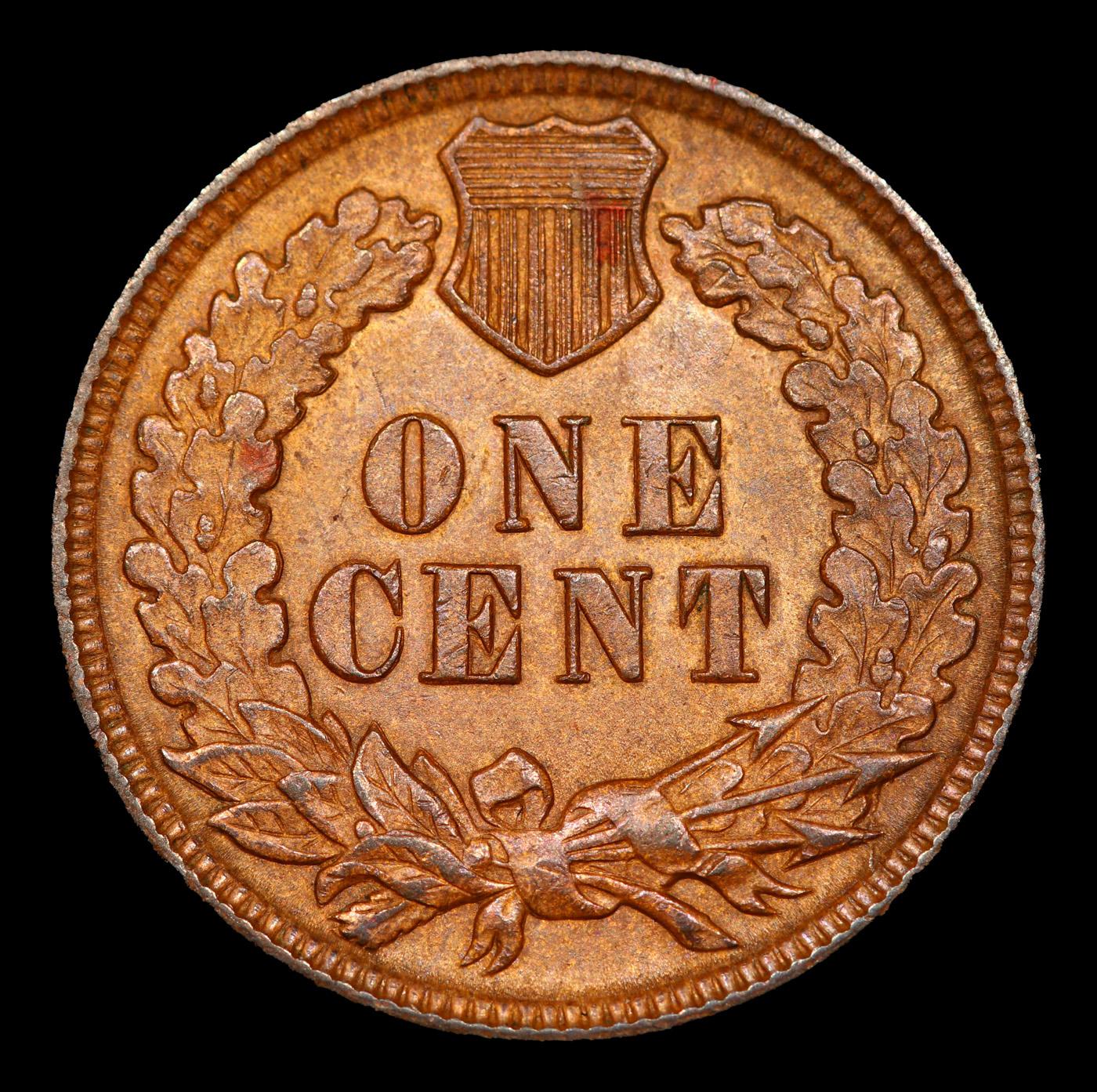 1893 Indian Cent 1c Grades Choice Unc RB