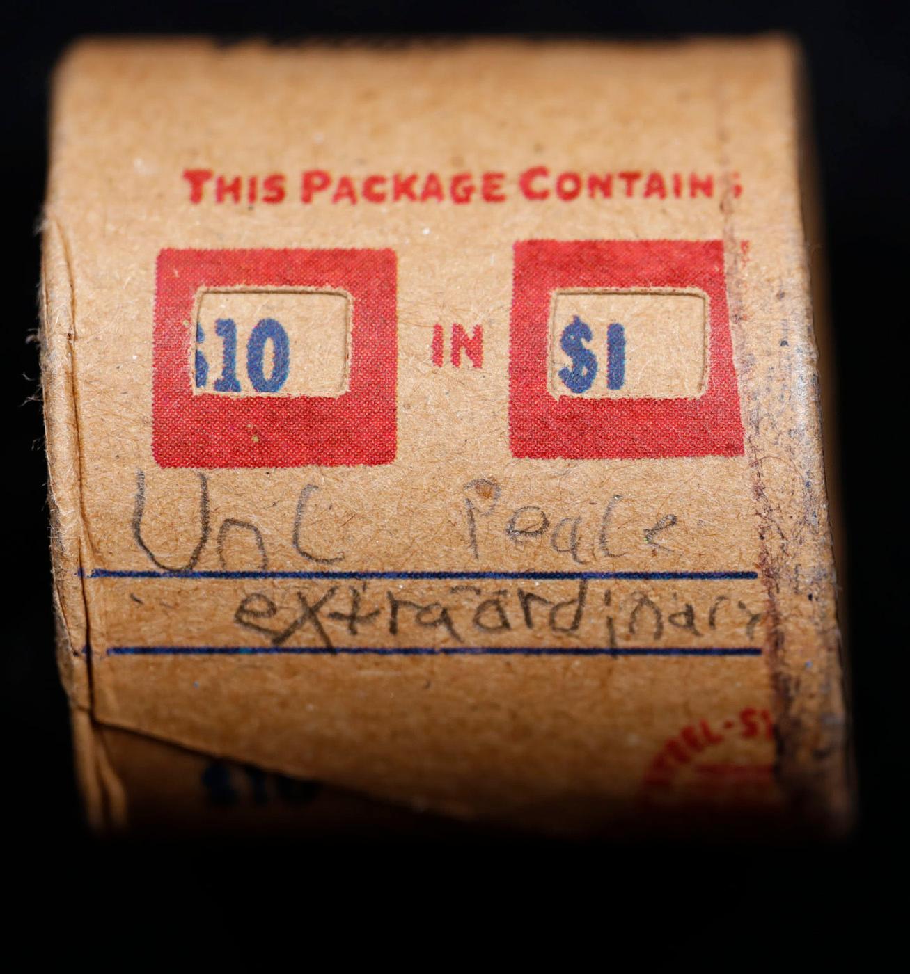 *Uncovered Hoard* - Covered End Roll - Marked "Unc Peace Extraordinary" - Weight shows x20 Coins (FC