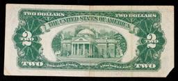 1953 $2 Red Seal United States Note Grades AU Details