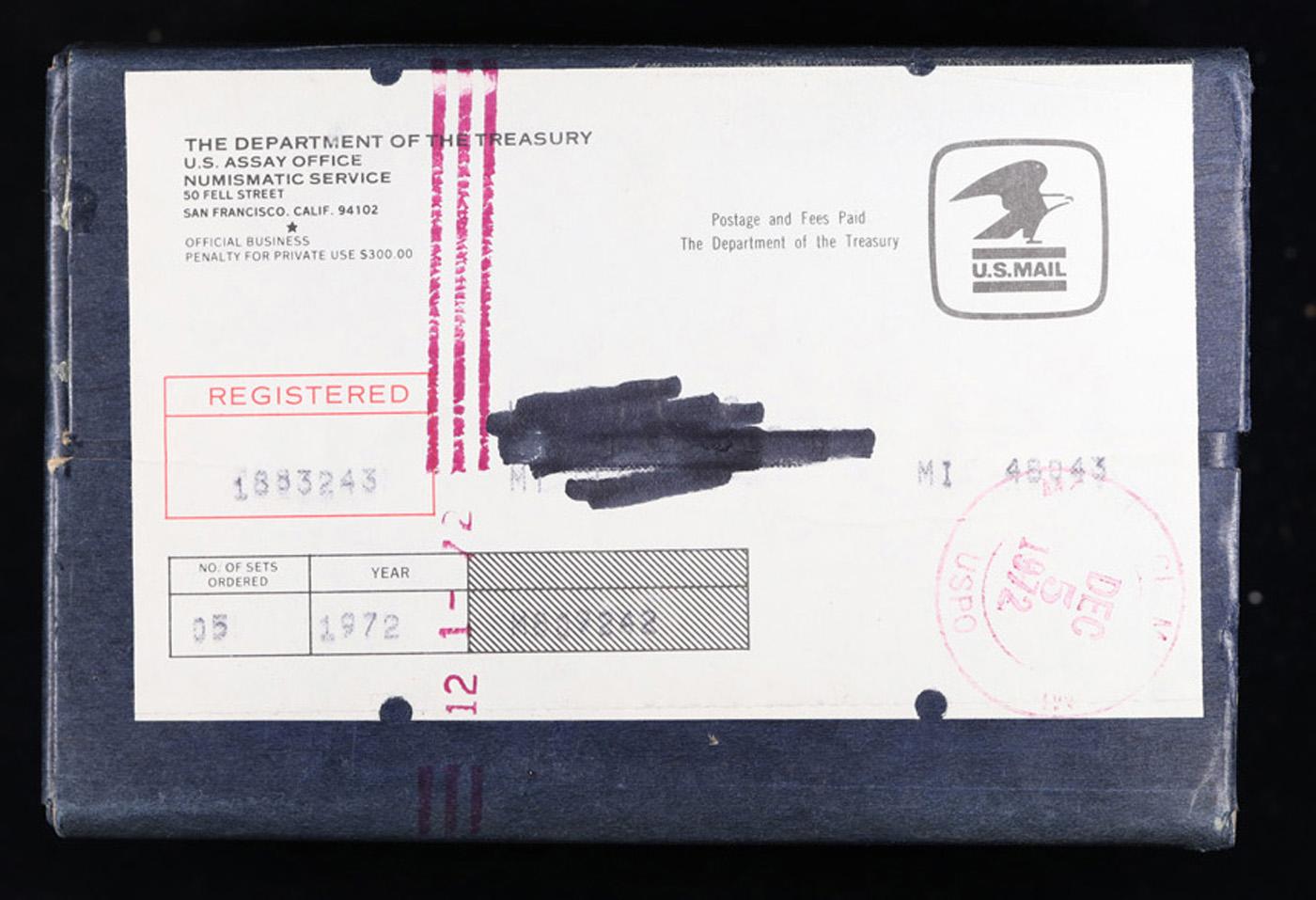 Original sealed box 5- 1972 United States Mint Proof Sets