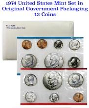 1974 U.S. Mint Set 13 coins!