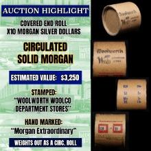 *EXCLUSIVE* Hand Marked " Morgan Extraordinary," x10 coin Covered End Roll! - Huge Vault Hoard  (FC)