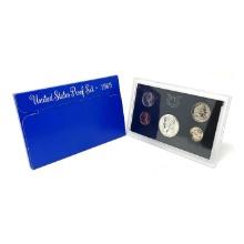 1969 United States Proof Set, 5 Coins Inside! No Outer Box