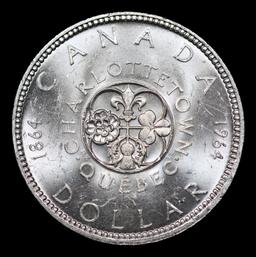 1964 Canada Silver Dollar 1 Grades Choice Unc