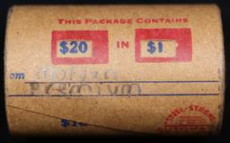 High Value! - Covered End Roll - Marked " Morgan Premium" - Weight shows x20 Coins (FC)