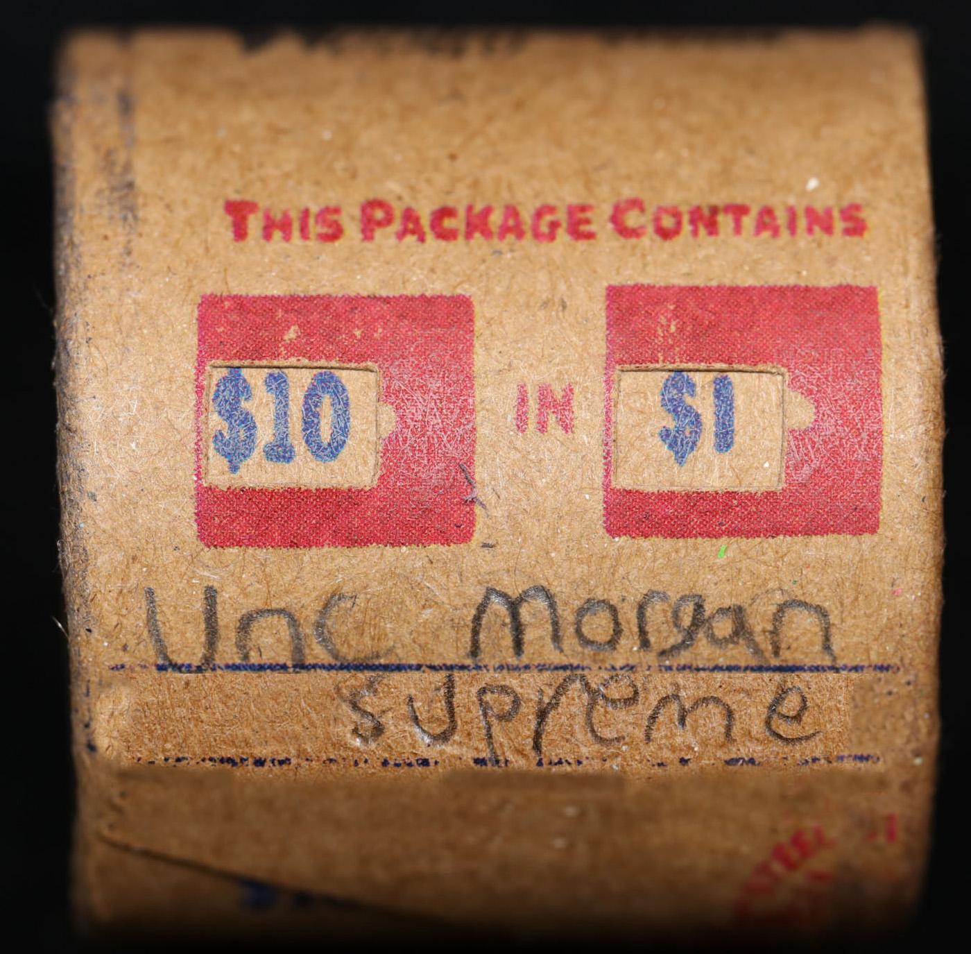 *EXCLUSIVE* x10 Morgan Covered End Roll! Marked "Unc Morgan Supreme"! - Huge Vault Hoard  (FC)