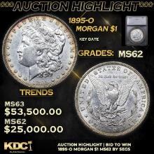 ***Auction Highlight*** 1895-o Morgan Dollar 1 Graded ms62 BY SEGS (fc)