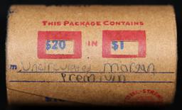 Wow! Covered End Roll! Marked "Unc Morgan Premium"! X20 Coins Inside! (FC)