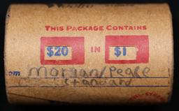 *Uncovered Hoard* - Covered End Roll - Marked "Morgan/Peace Standard" - Weight shows x20 Coins (FC)