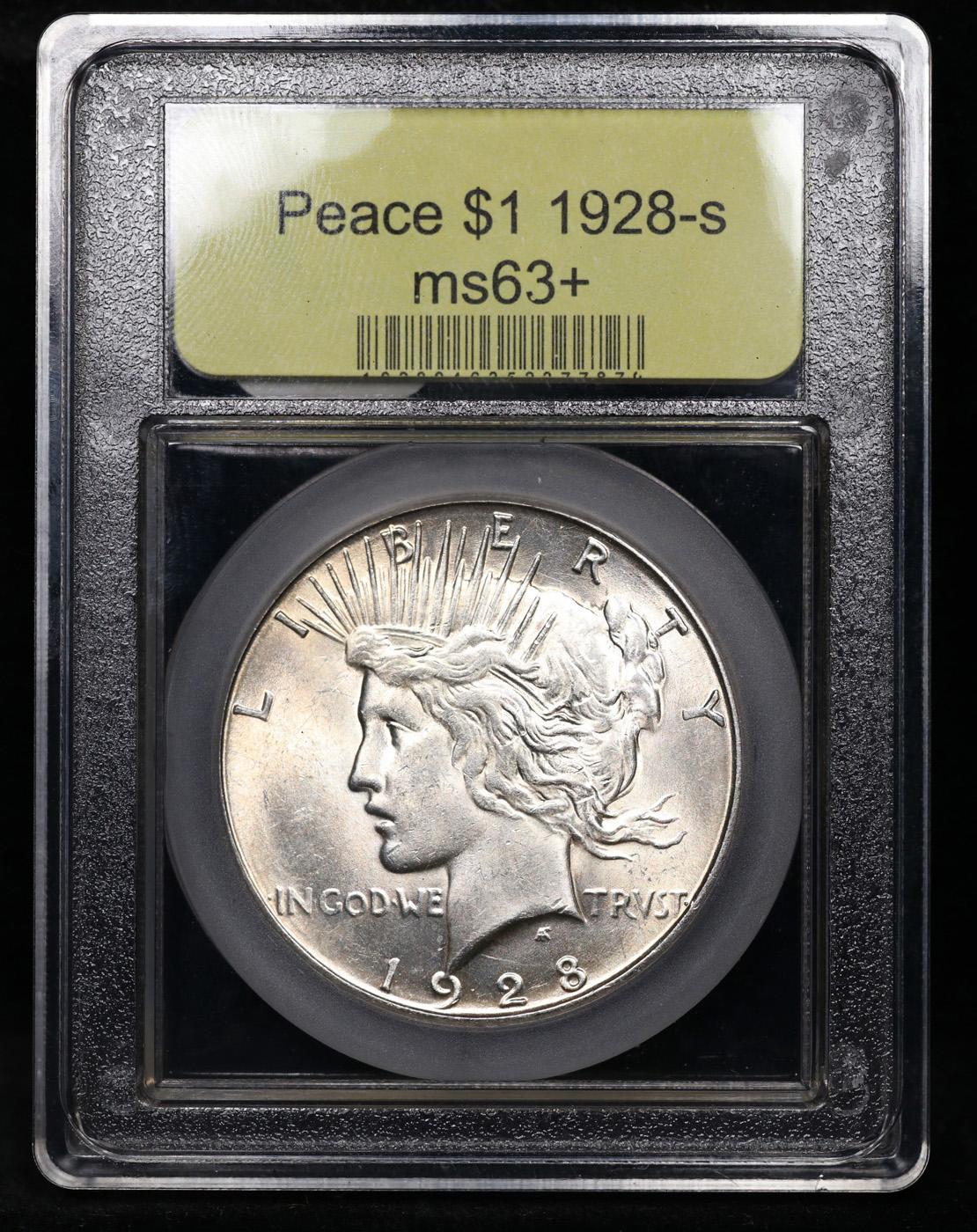 ***Auction Highlight*** 1928-s Peace Dollar 1 Graded Select+ Unc By USCG (fc)