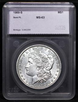 ***Auction Highlight*** 1900-s Morgan Dollar 1 Graded ms63 By SEGS (fc)