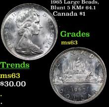 1939 Canada 1 Dollar Silver Canada Dollar KM# 38 1 Grades f+