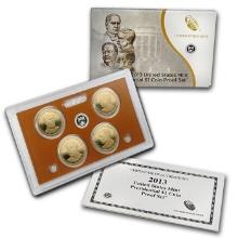 2013 United State Mint Presidential Dollar Proof Set. 4 Coins Inside. No Outer Box