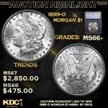 ***Auction Highlight*** 1899-o Morgan Dollar 1 Graded ms66+ BY SEGS (fc)
