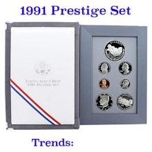 1991 United States Mint Prestige Proof Set No Outer Box