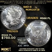 ***Auction Highlight*** 1880-s Morgan Dollar 1 Graded ms66 PL By SEGS (fc)