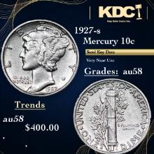 1927-s Mercury Dime 10c Grades Choice AU/BU Slider