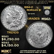***Auction Highlight*** 1894-o Morgan Dollar 1 Graded Select Unc By USCG (fc)